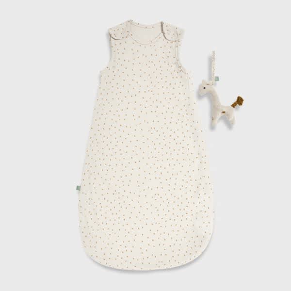 The Little Green Sheep – Organic Sleeping Bag 1.0 Tog – 0/6M – Linen Rice