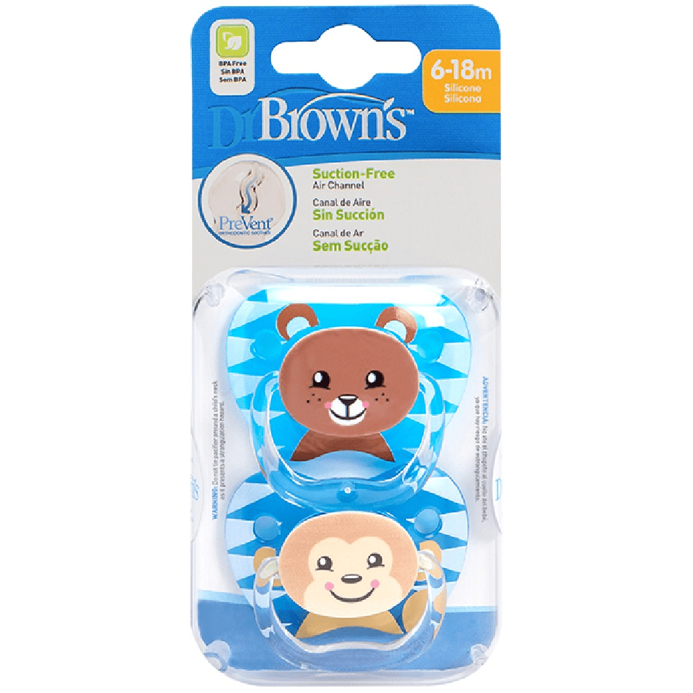 Dr. Brown’S Prevent Soothers Stage 2 Blue