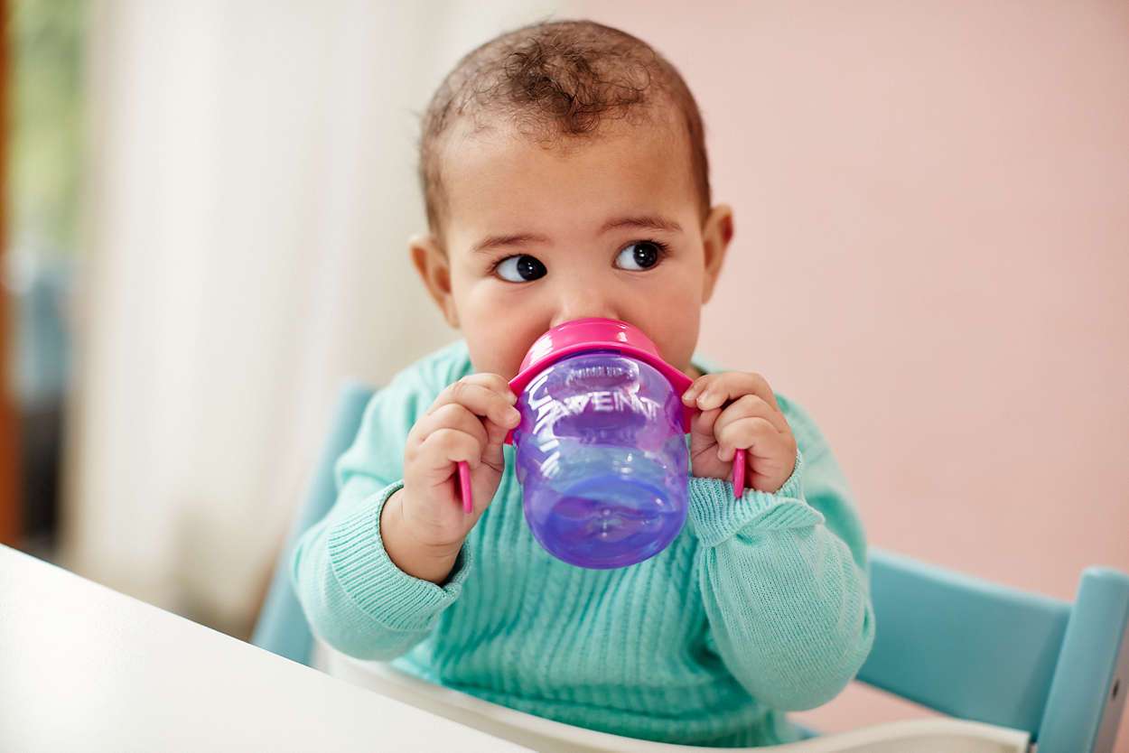Avent Spout Cup 6M+ 200Ml Purple