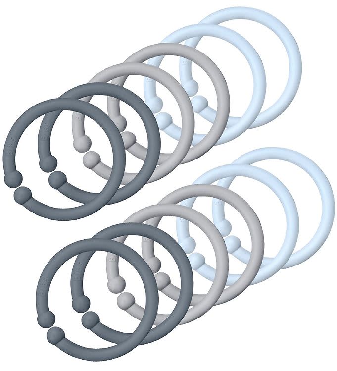 Bibs Loops x 12 -Blue/Cloud/Petrol