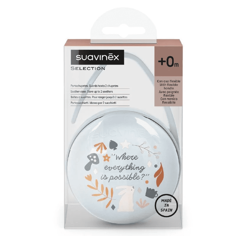 Suavinex Soother Holder Wonderful Light blue
