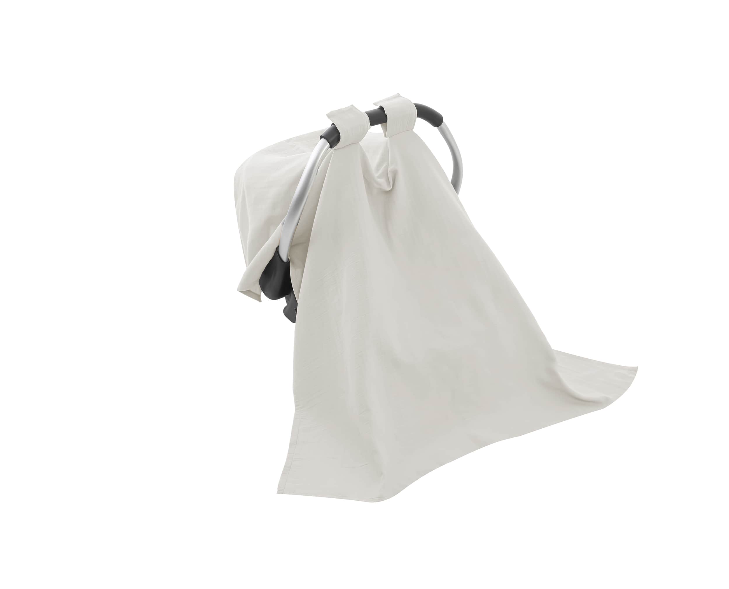 BabyJem Multi Functional Muslin And Blanket Car Seat Covers – Ekru