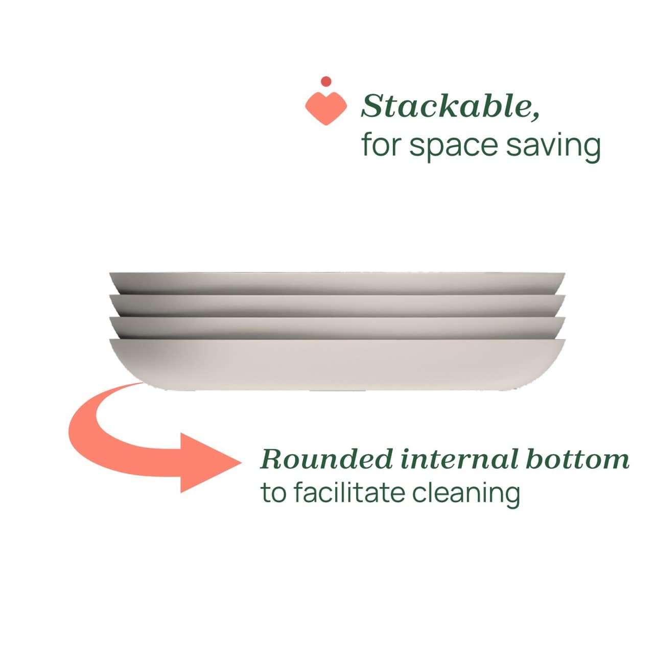 Chicco Divided Plate Grey