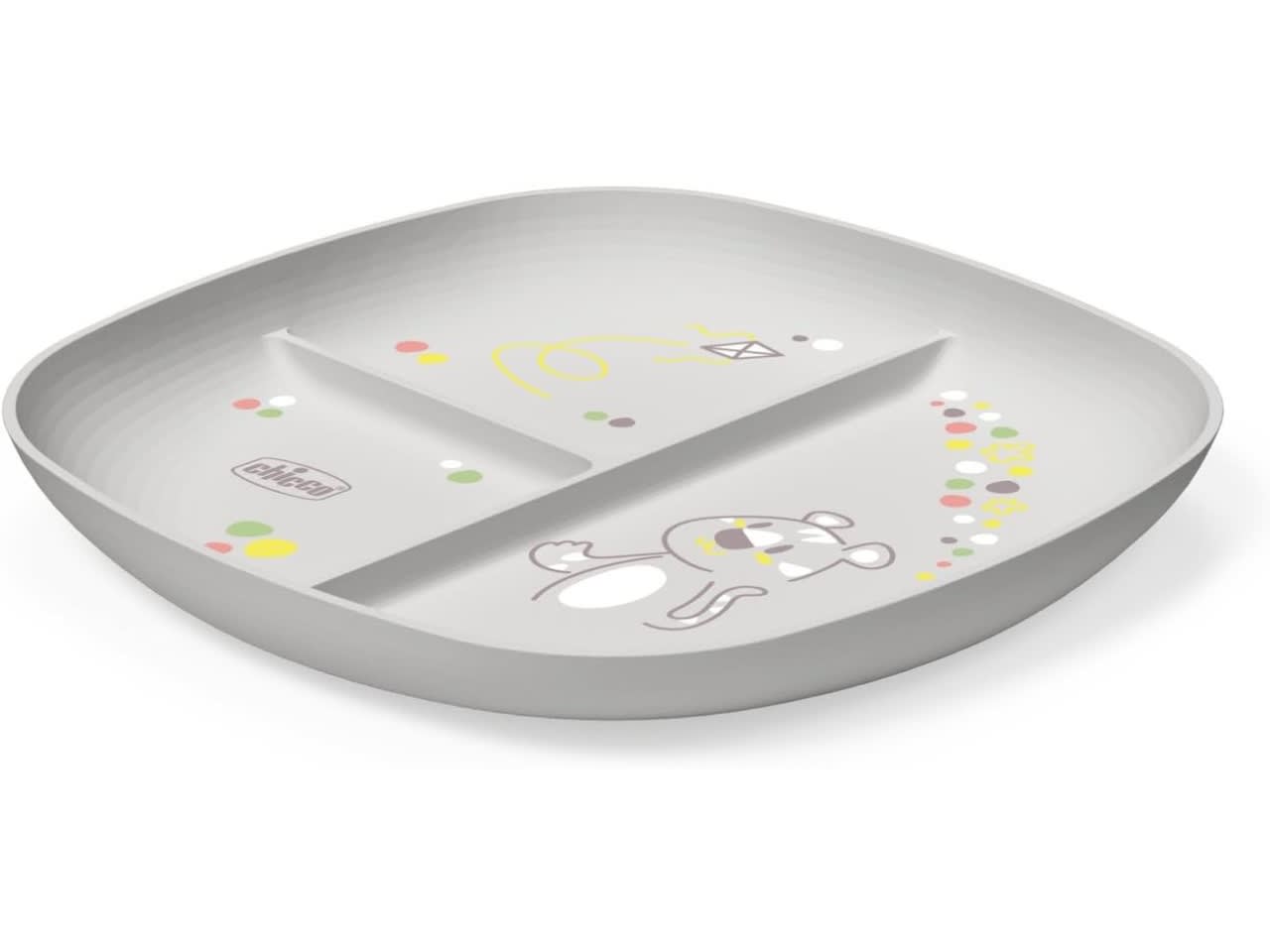 Chicco Divided Plate Grey