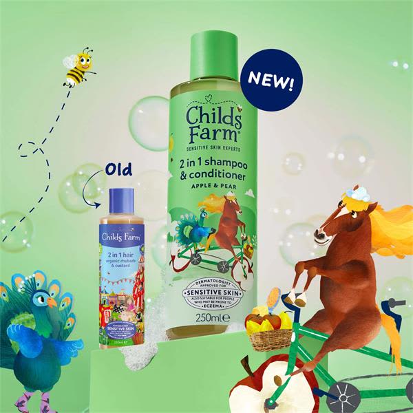 Childs Farm 2 in 1 Shampoo & Conditioner Apple & Pear 250ml