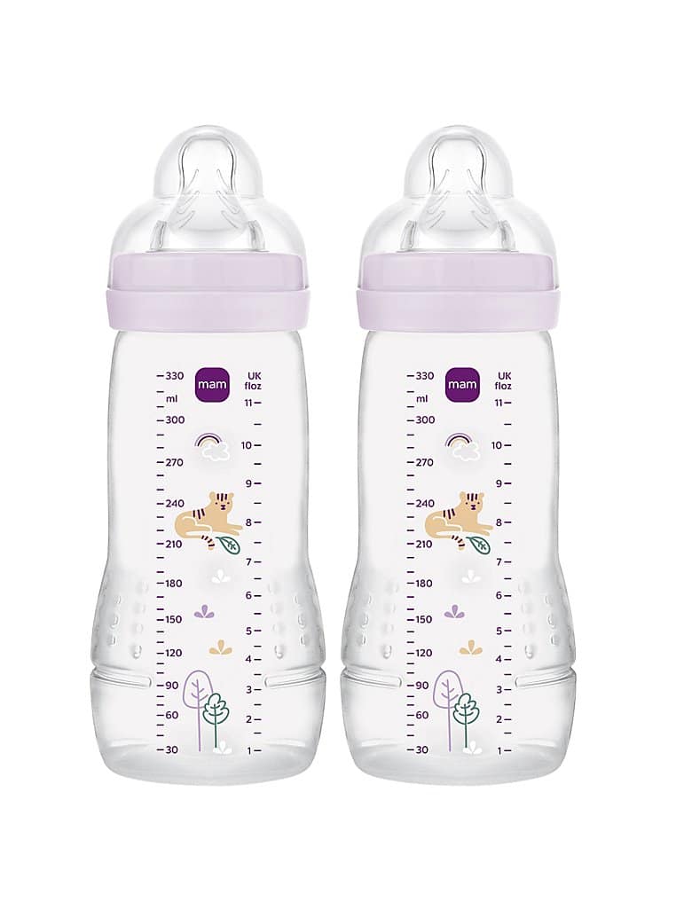 Mam Easy Active Bottle 330ml -2Pk- 4m+ Girl
