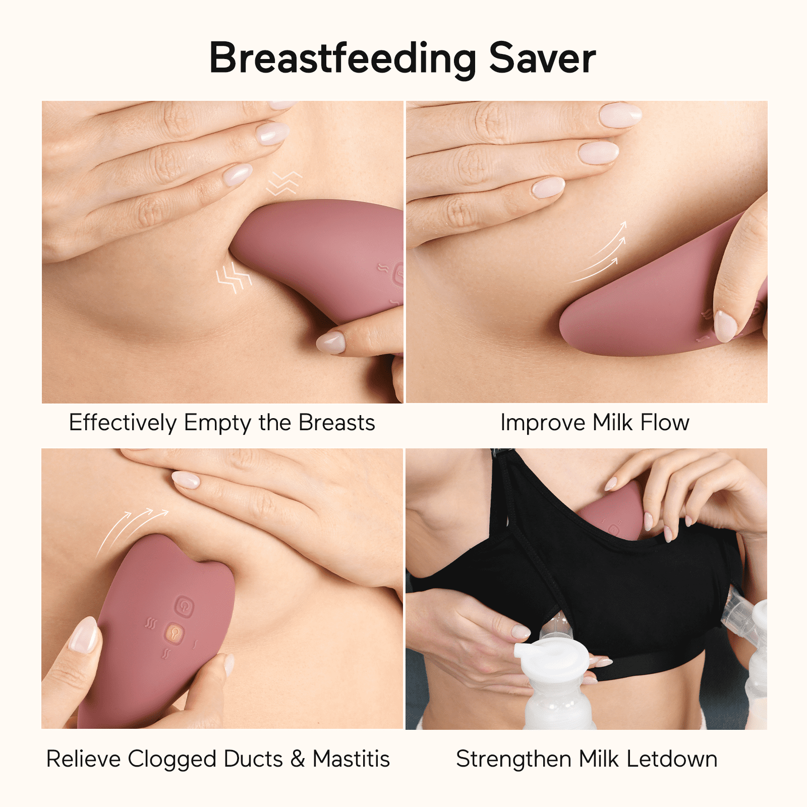 MomCozy – Warming & Vibrating Lactation Massager