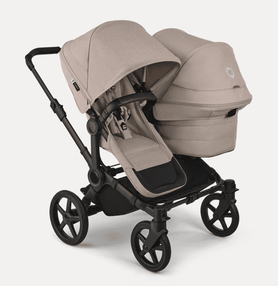 Bugaboo Donkey 6 -Double Stroller ( 2 Seat’s & 1 Bassinet) Desert Taupe / Desert Taupe / Black Base