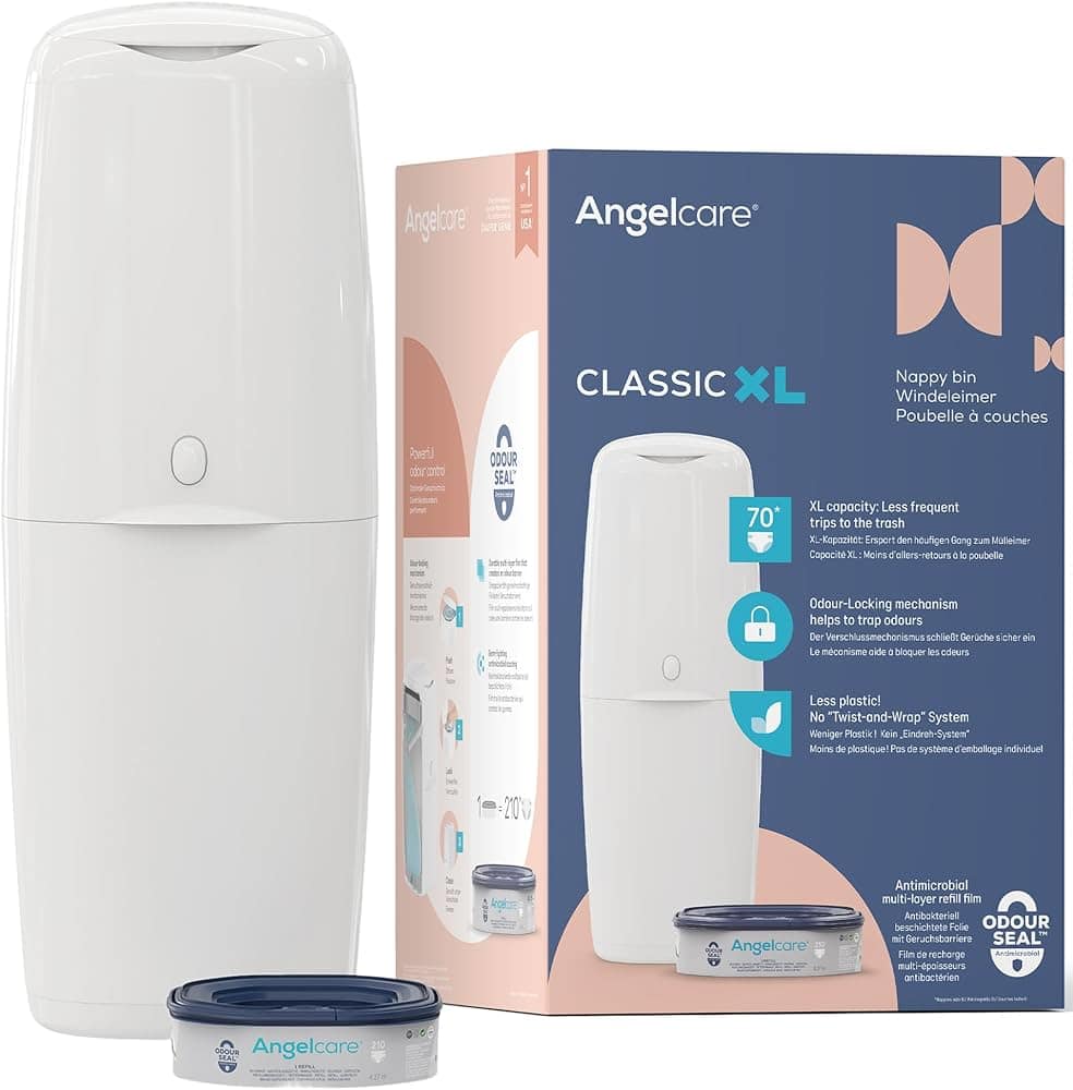 Angelcare – Diaper Bin Classic XL – White