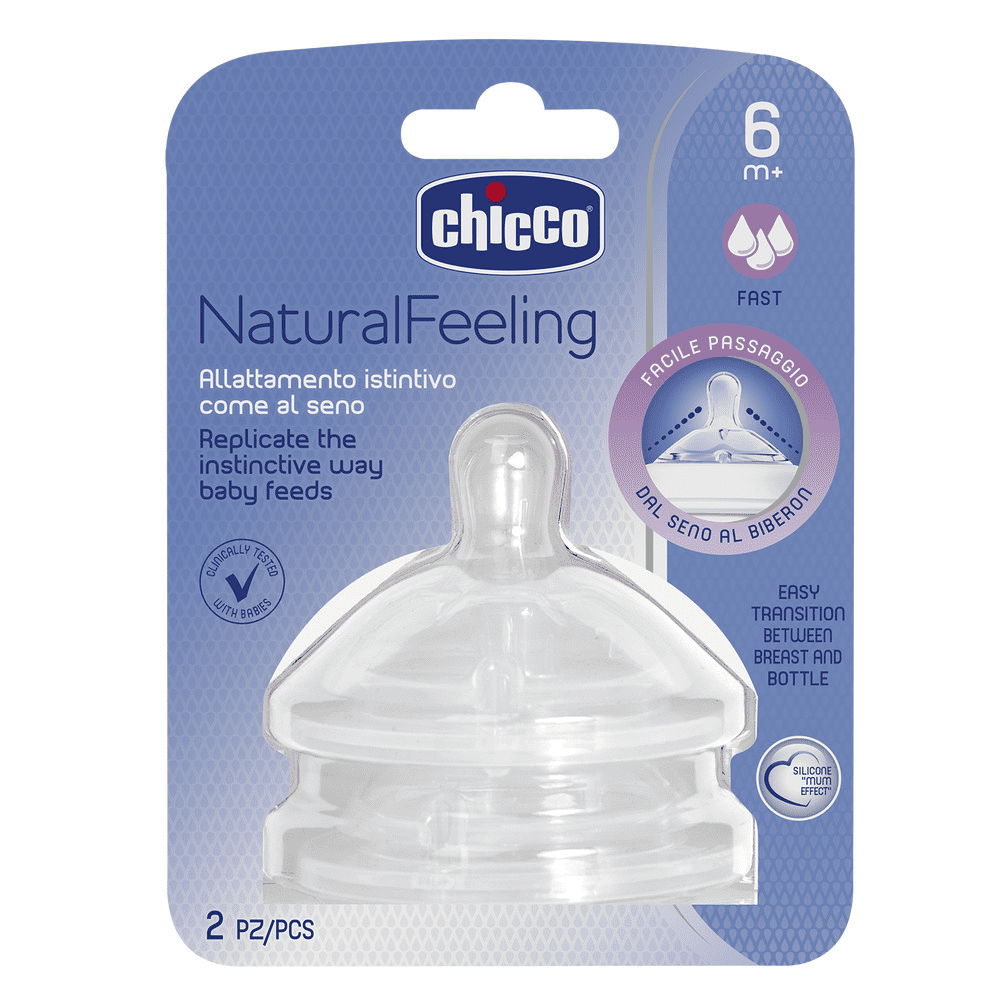 Chicco Natural Feeding Teat Fast 6m+