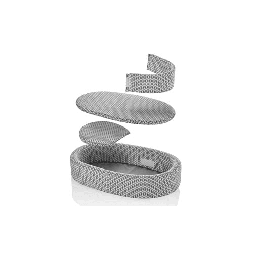 BabyJem Adjustable Newborn Baby nest : Grey/White