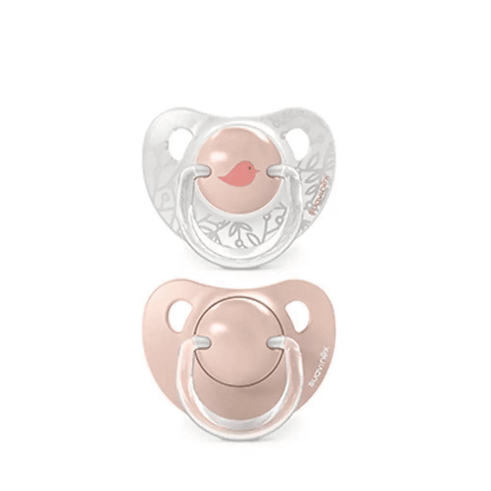 Suavinex Soother Silicone Physiological 0/6m Birdies: Pink